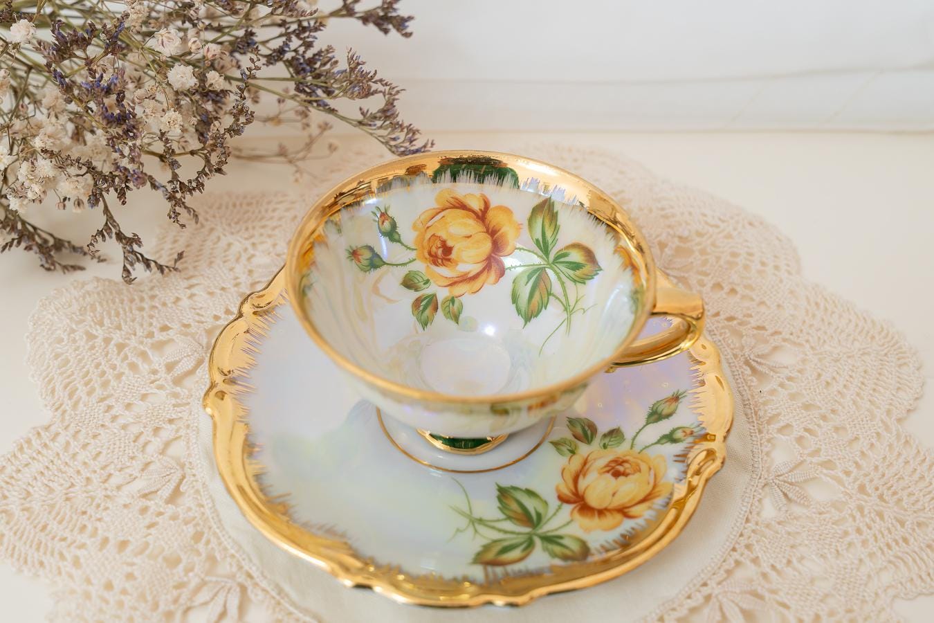 Bavaria rose teacup - Etsy 日本