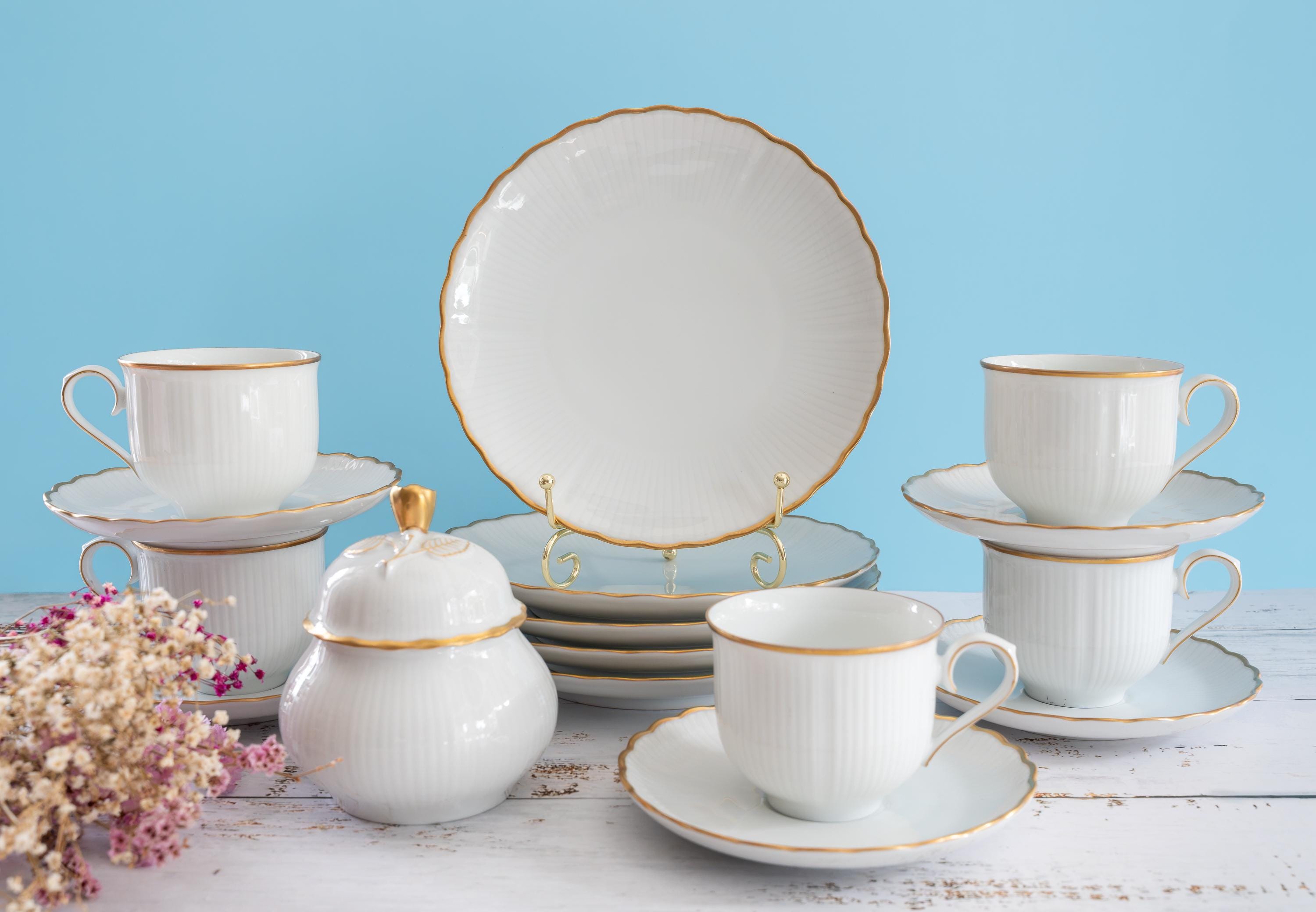 TIRSCHENREUTH ホワイト食器セット Tirschenreuth Tea - Etsy
