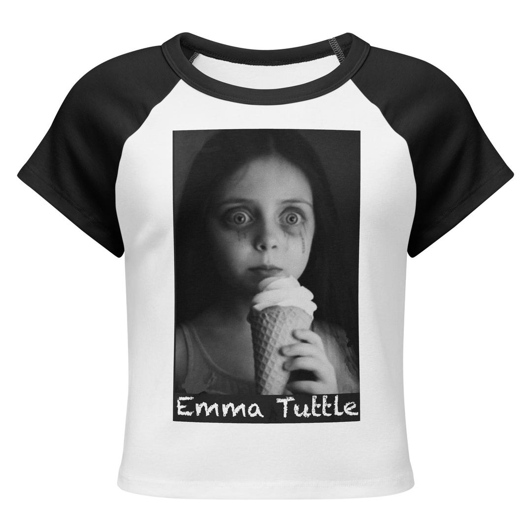 Emma Tuttle - Tunes to Ice Cream Women’s Micro Rib Raglan Baby Tee - Etsy
