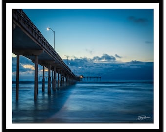 Ocean Beach Pier Photo Print: San Diego Sunset, Coastal Wall Art