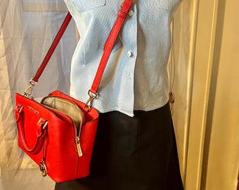 1960s high waisted black cotton skirt