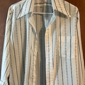 Camisa estilo Oxford de los años 60, modelo Getaway de Arrow, con botones, talla mediana/grande, 42 cm de largo de cuello, 84 cm de largo de manga.