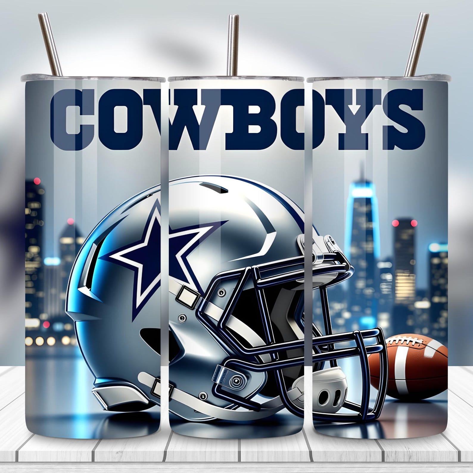 Cowboys Tumbler Wrap PNG | Sports Mascot Sublimation Design (digital ...
