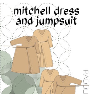 The Mitchell Dress and Jumpsuit PDF Pattern Sizes XS-XXL