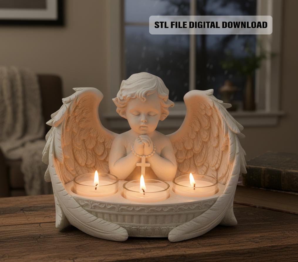 Bougeoir Ange De Noël - Style Avent - Occasion En Bon état