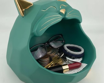 Cuenco para gatos | Almacenamiento multiusos | Organizador de escritorio (archivo STL - Descarga digital)