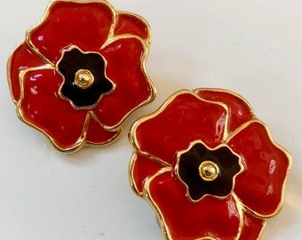 Escada Vintage Poppy Earrings