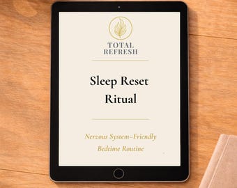 Routine du sommeil pour adultes PDF | Guide de réinitialisation de l'heure du coucher | Améliorer le sommeil naturellement | Téléchargement numérique