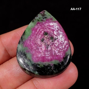 Natural Ruby zoisite Gemstone Loose Cabochons for making jewelry