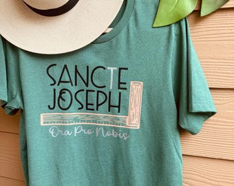 Camiseta católica josefina, camiseta bendita, camiseta inspiradora, camiseta de la San José, regalos católicos, gratia plena.