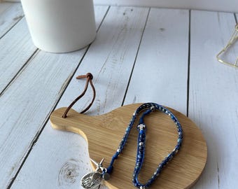 Pulsera rosario católico hecho a mano - Rosario de bolsillo de 5 décadas, cuentas de piedra natural, regalo de joyería religiosa