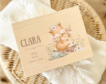 Erinnerungsbox Baby, Erinnerungskiste, personalisiert, Geschenke Geburt, Taufe Geschenk, Baby Geschenk, Holzkiste, mit Name und Geburtsdaten