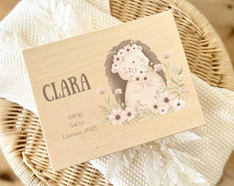 Erinnerungsbox Baby, Erinnerungskiste, personalisiert, Geschenke Geburt, Taufe Geschenk, Baby Geschenk, Holzkiste, mit Name und Geburtsdaten