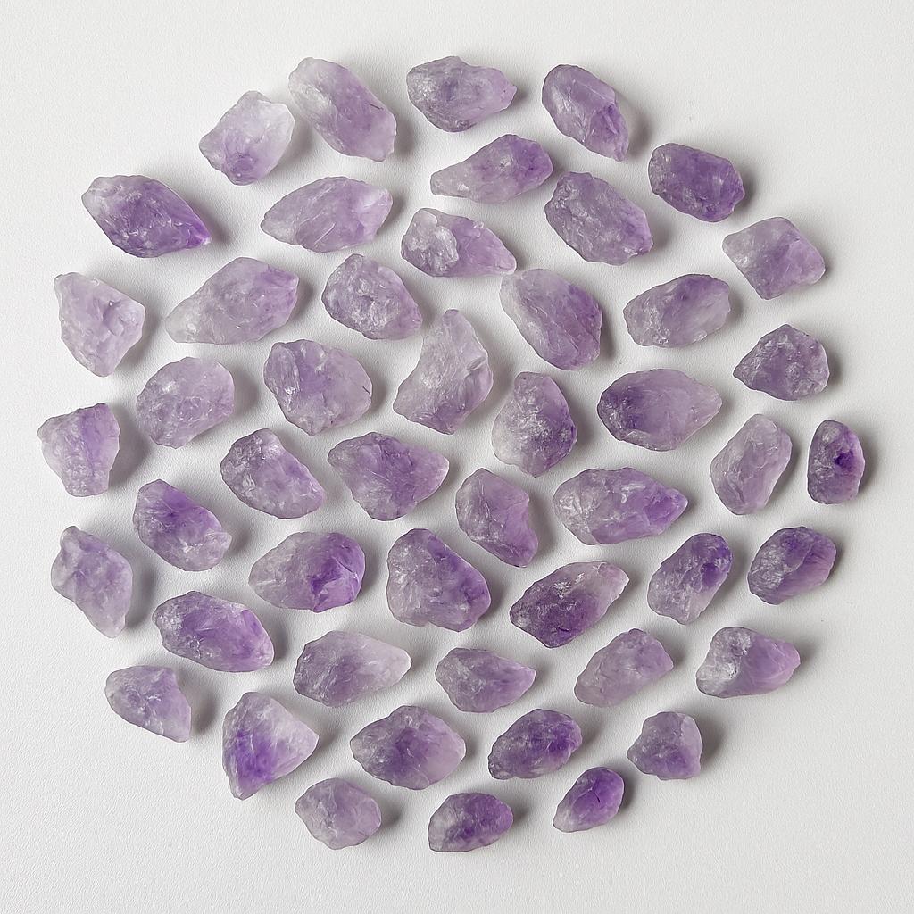 Mini Rough Amethyst Points – Bulk Lot of 12 (0.75