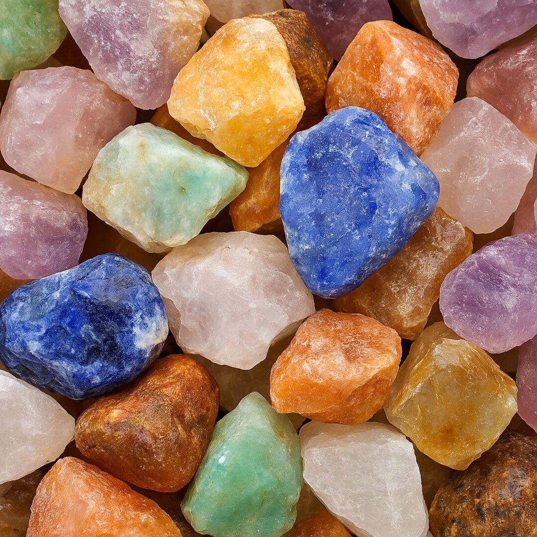 Brazil Mix Rough Tumbler Rocks – 1000 Carat Bulk Lot Natural Raw ...
