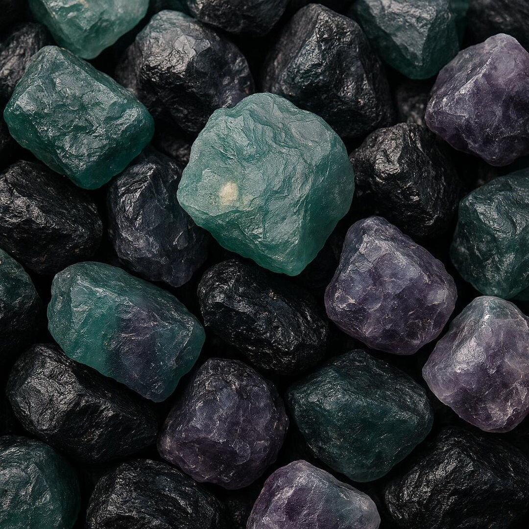 Raw Ruby Flo Rite Fluorite Rough Crystals – 1/2 Lb (8 Oz) Bulk Lot Natural Raw Healing ...