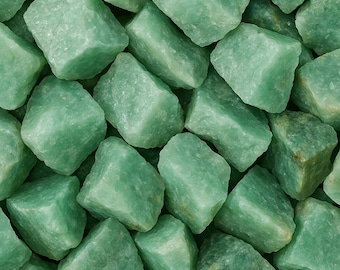 Piedras de aventurina verde en bruto – Lote a granel de 1/2 libra (8 onzas) de especímenes naturales sin procesar