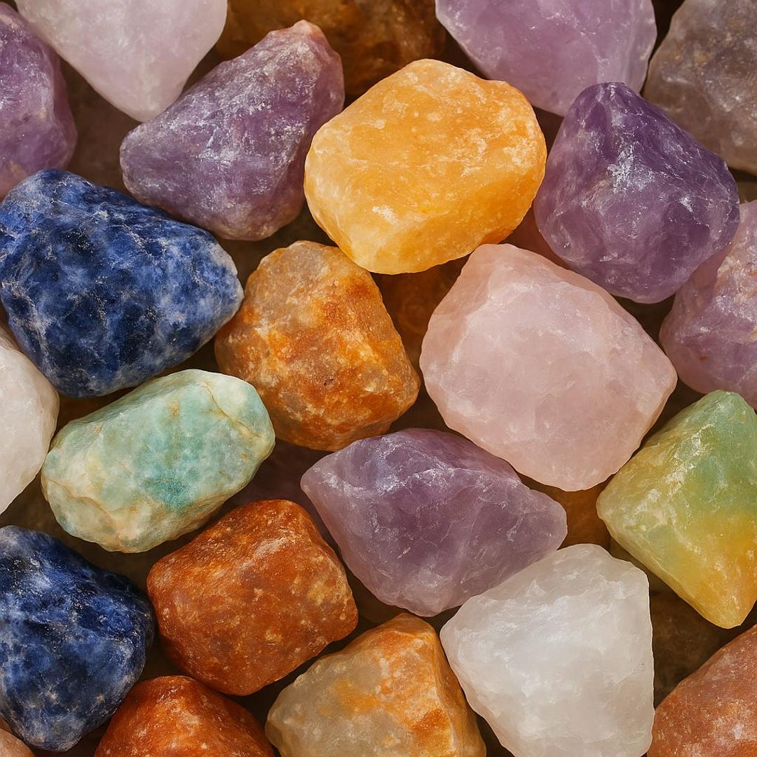 Brazil Mix Rough Tumbler Rocks – 1/4 Lb (4 Oz) Bulk Natural Raw Stones ...