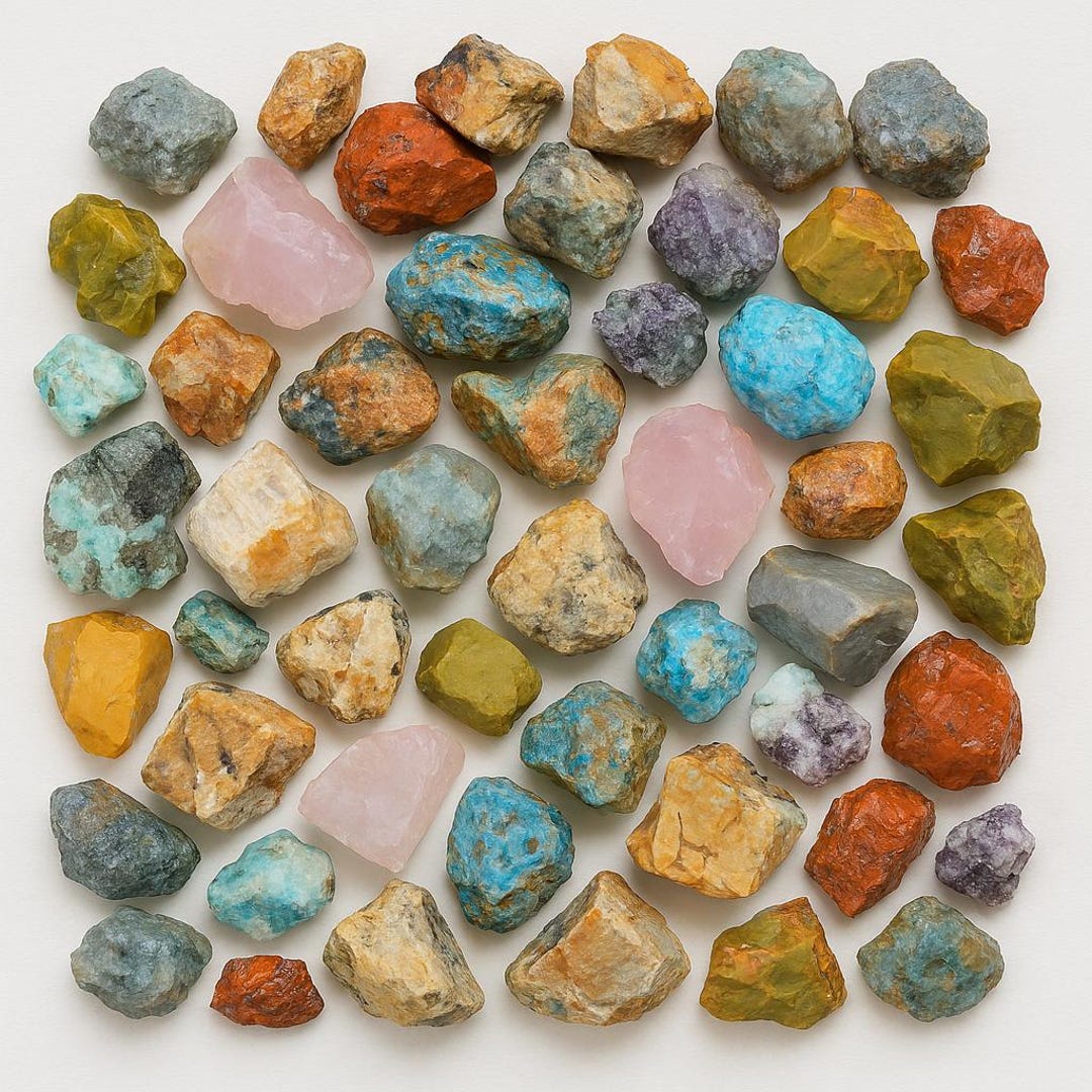 Madagascar Mix Rough Stones – 4 Oz Lot Natural Raw Africa Assorted ...