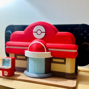 Pokopia Center Nintendo Switch 1 & 2 Dock Holder | 3D Printed Switch Stand | Gaming Dock Station | Pokemon Display.