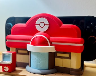 Pokopia Center Nintendo Switch 1 & 2 Dock Holder | 3D Printed Switch Stand | Gaming Dock Station | Pokemon Display.