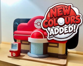 Pokopia Center Nintendo Switch 1 & 2 Dock Holder | 3D Printed Switch Stand | Gaming Dock Station | Pokemon Display.