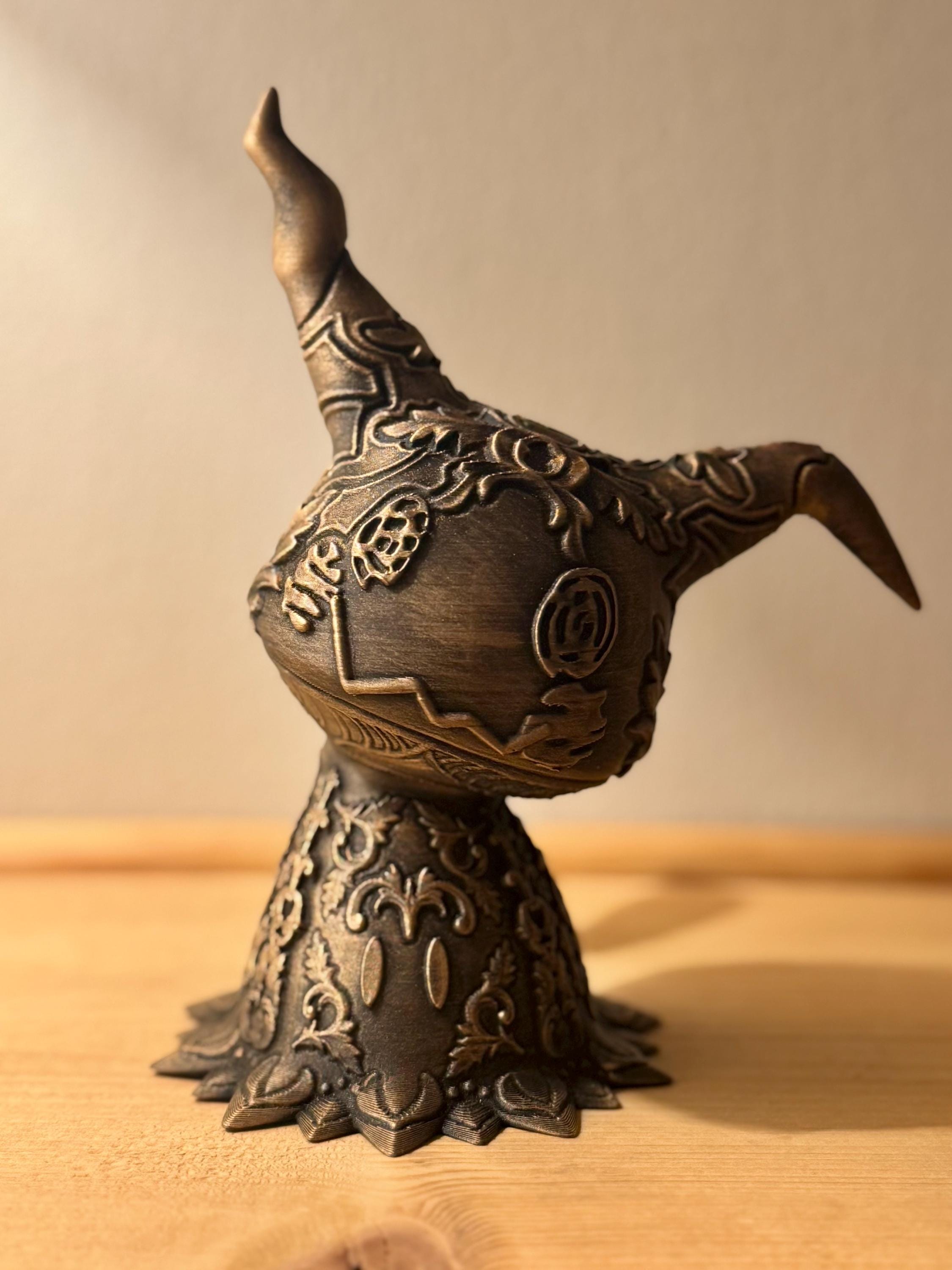 Mimikyu Ornamental Figurine | Hand Painted Pokemon Display Piece | Gothic Inspired Fantasy Decor | Gaming Room Display
