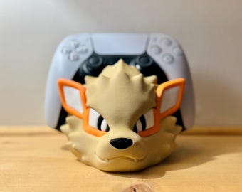 Arcanine Controller Holder | Fan-Made Pokémon Desk Decor 3D | Gamer Gift & Console Accessory
