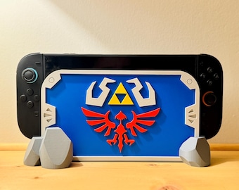 Hylian Shield Nintendo Switch Dock Cover | Switch 1 & 2 Compatible  – Zelda Gaming Accessory | Gamer Gift