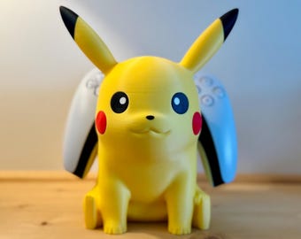 Pikachu Controller Holder | Fan-Made 3D Printed Pokémon Desk Decor | Gamer Gift & Console Accessory
