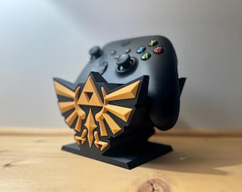 Royal Crest Controller Holder | 3D Printed Zelda Inspired Desk Decor | Gamer Gift & Console Accessory