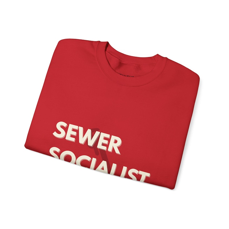 Sewer Socialist Sweatshirt Union Pride Crewneck Public Works Shirt Labor Movement Gift image 6