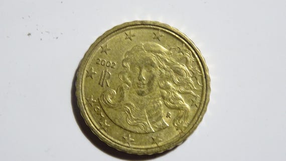 希少な2002年イタリア10ユーロセント硬貨：ダブルリングエラー