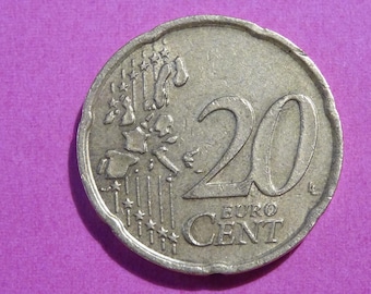 希少な20ユーロセント 2002年 イタリア - 鋳造エラー+コレクターズ