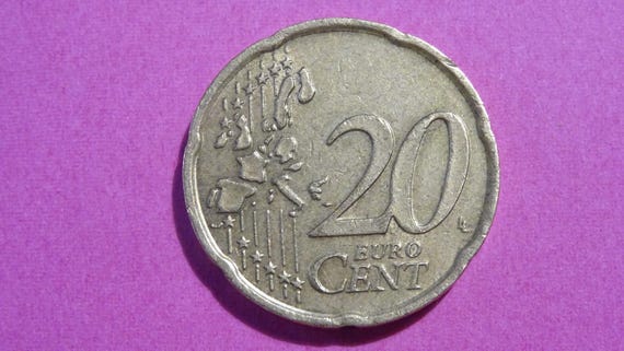 2002年 イタリア 20セント 硬貨 希少な20ユーロセントコイン 2002年 イタリア - ボッチョーニの彫刻