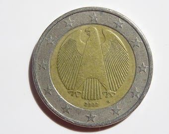 Moneda rara de 2 euros de Alemania de 2002 - Marca de ceca "G", coleccionable vintage