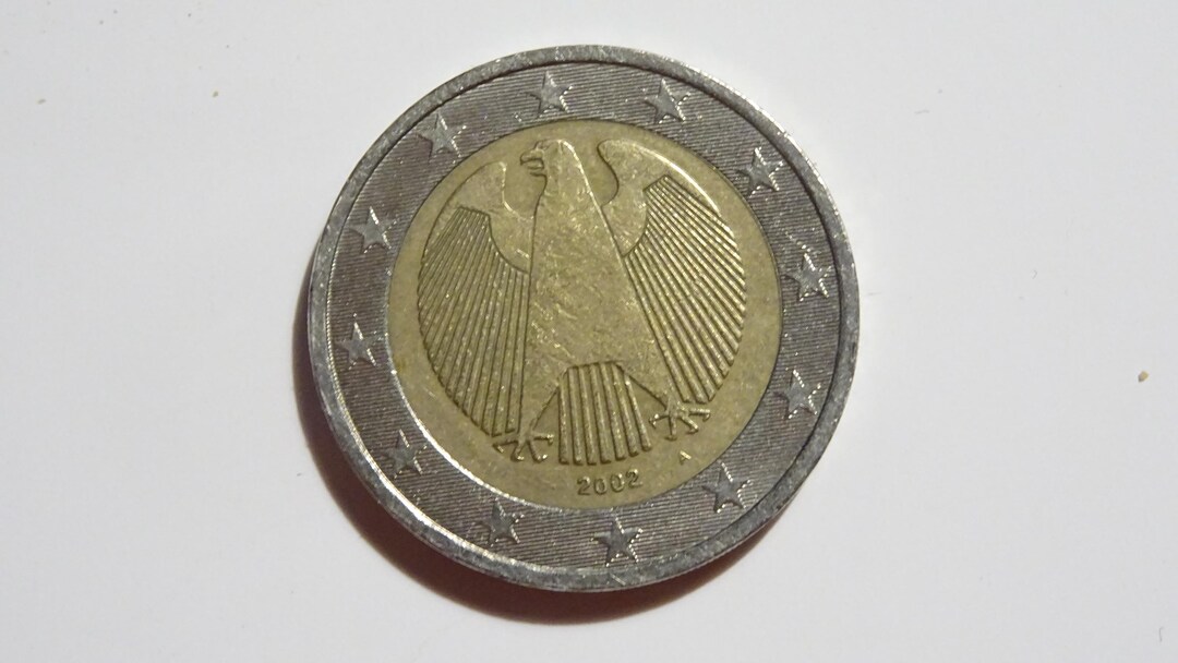 2002年ドイツ2ユーロ硬貨「A」ミント：希少なヴィンテージコレクターズ