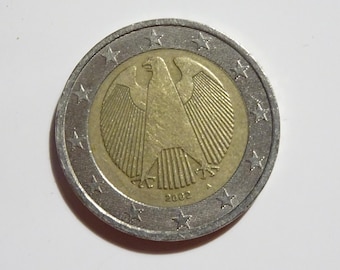 2002年ドイツ2ユーロ硬貨「A」ミント：希少なヴィンテージコレクターズ