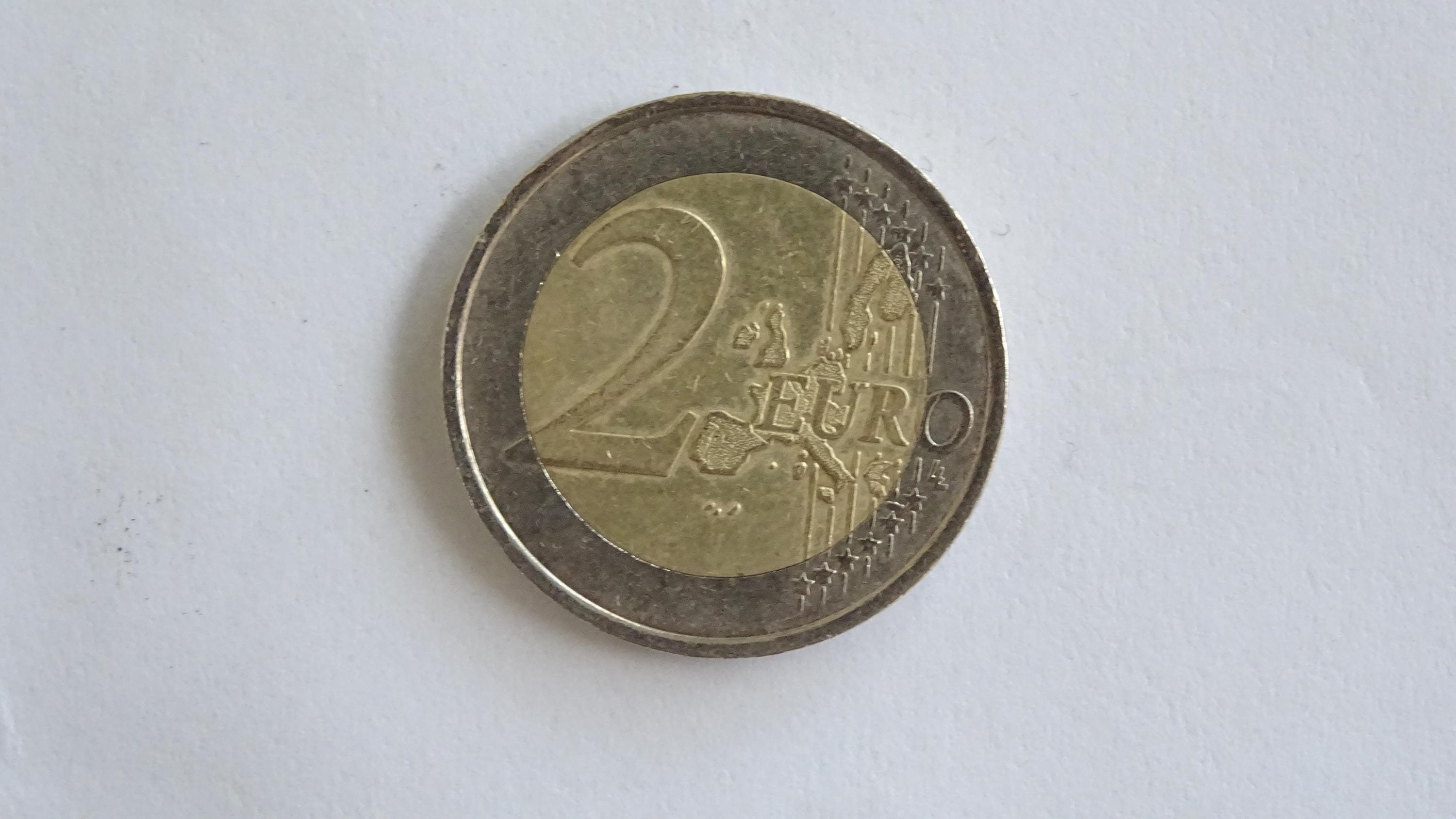 希少な2002年フランス2ユーロ硬貨：生命の樹、鋳造エラー
