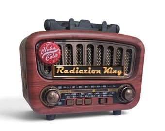 Nuka Cola Radio Bluetooth Speaker | Vault Tec Wasteland Prop | Gamer Room Decor