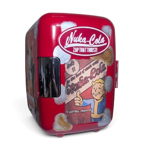 Nuka Cola Mini Fridge Cooler | Vault Tec Gaming Mini Refrigerator