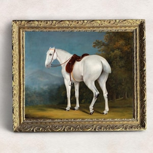 Vintage Horse Painting: Jacques-Laurent Agasse Fine Art Print (Digital Download)