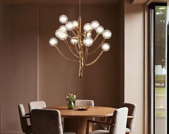 Japanese Rustic Tree Branch Chandelier