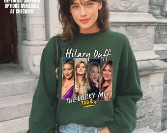 Hilary Duff Concert Sweatshirt, The Luck Me Concert Music Shirt, Unisex Gift