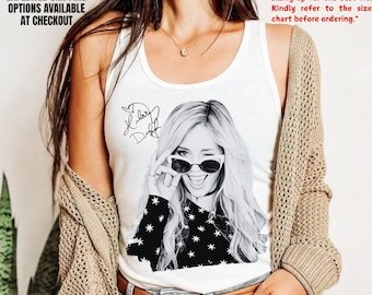 Hilary Duff Signature Tank Top, The Luck Me Concert Tour Merch, Unisex Top