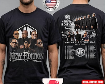 New Edition 2026 World Tour T-Shirt, Front & Back Design Included Tee, Unisex Shirt
