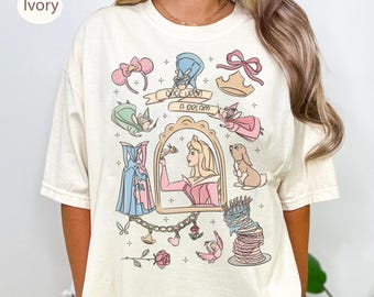 Princesa Aurora de Disney con lazo coqueto, Princesa Disney, Viaje de niña Disney, La Bella Durmiente de Disney, Archivo digital, Descarga instantánea