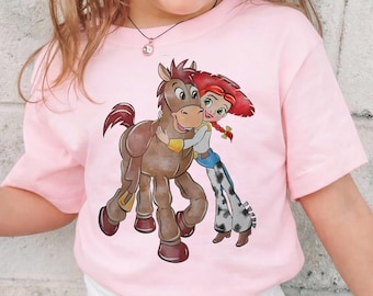 Jessie y Bullseye PNG, diseño de sublimación de Toy Story Friends (descarga digital)