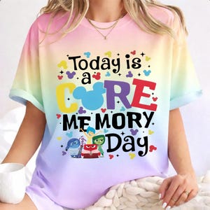 Hoy es el Día de la Memoria Central PNG, Top de Pixar Inside Out, Camiseta de Disney Magical Vacation, Camiseta sin mangas de Pixar Fest, Camiseta de regalo para viaje familiar a Disneyland