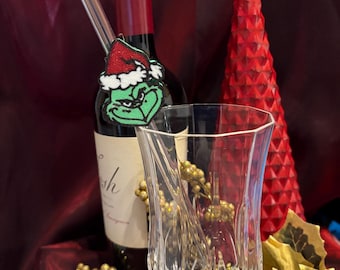 Christmas Mean Green Straw Charm – Holiday  Charm for Tumblers & Glasses